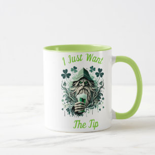 Whimsical Leprechaun Savouring A Brew Mug