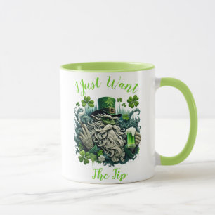 Whimsical Leprechaun Savouring A Cold One Mug