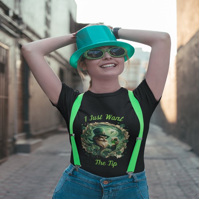 Whimsical Leprechaun Savouring A Pint T-Shirt (Creator Uploaded)