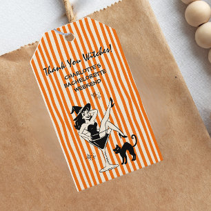 Whimsical Let's Go Witches Halloween Bachelorette Gift Tags