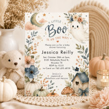 Whimsical Little Boo on the Way Baby Shower