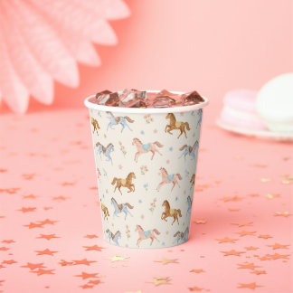 Whimsical Little Horse Party Paper Cup