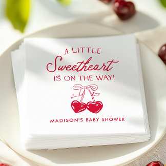 Whimsical Little Sweetheart Baby Shower Napkin