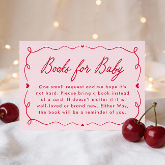 Whimsical Little Sweetheart Books for Baby Enclosure Card