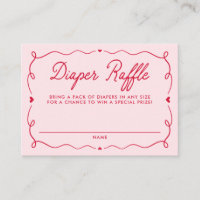 Whimsical Little Sweetheart Diaper Raffle