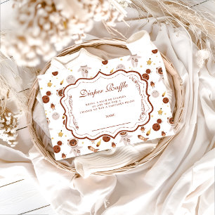 Whimsical Little Universe Baby Show Diapper Raffle Enclosure Card