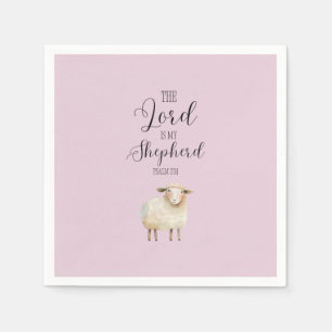 Whimsical Lord is My Shepherd Psalm 23:1 Napkin