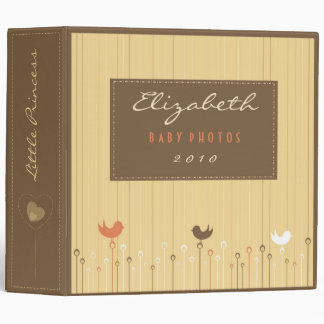 Whimsical Love Birds Baby Photo Binder