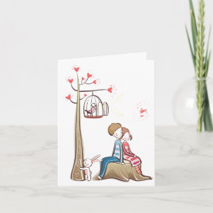 Whimsical Love Carte pour notes
