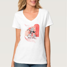 Whimsical "Love Kitty" Doodle Graphic