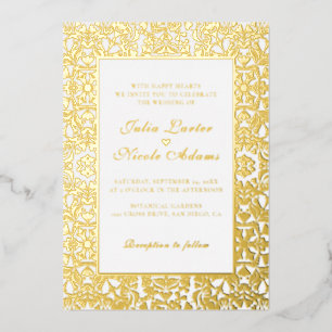 Whimsical Luxury Golden Floral Style Wedding