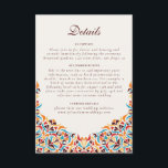 Whimsical Luxury Ivory Floral Style Border Wedding Enclosure Card<br><div class="desc">Beautiful Invitation to celebrate Special occasions and festivals comes with digital and E-invitation as per your request. We would love to replicate our designs to make multiple products like rsvp cards, labels envelopes, and more. Customization is available for ready to print on request at info@shamaurcreatif@gmail.com. Look Forward to hearing from...</div>