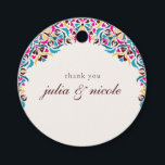 Whimsical Luxury Ivory Floral Style Border Wedding Favour Tags<br><div class="desc">Beautiful Invitation to celebrate Special occasions and festivals comes with digital and E-invitation as per your request. We would love to replicate our designs to make multiple products like rsvp cards, labels envelopes, and more. Customization is available for ready to print on request at info@shamaurcreatif@gmail.com. Look Forward to hearing from...</div>