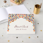 Whimsical Luxury Ivory Floral Style Border Wedding Guest Book<br><div class="desc">Beautiful Invitation to celebrate Special occasions and festivals comes with digital and E-invitation as per your request. We would love to replicate our designs to make multiple products like rsvp cards, labels envelopes, and more. Customization is available for ready to print on request at info@shamaurcreatif@gmail.com. Look Forward to hearing from...</div>