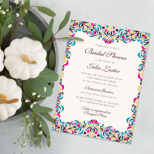 Whimsical Luxury Ivory Floral Style Border Wedding Invitation
