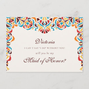 Whimsical Luxury Ivory Floral Style Border Wedding Menu