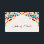 Whimsical Luxury Ivory Floral Style Border Wedding Place Card<br><div class="desc">Beautiful Invitation to celebrate Special occasions and festivals comes with digital and E-invitation as per your request. We would love to replicate our designs to make multiple products like rsvp cards, labels envelopes, and more. Customization is available for ready to print on request at info@shamaurcreatif@gmail.com. Look Forward to hearing from...</div>