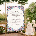 Whimsical Luxury Ivory Floral Style Border Wedding Poster<br><div class="desc">Beautiful Invitation to celebrate Special occasions and festivals comes with digital and E-invitation as per your request. We would love to replicate our designs to make multiple products like rsvp cards, labels envelopes, and more. Customization is available for ready to print on request at info@shamaurcreatif@gmail.com Look Forward to hearing from...</div>