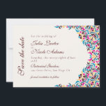 Whimsical Luxury Ivory Floral Style Border Wedding Save The Date<br><div class="desc">Beautiful Invitation to celebrate Special occasions and festivals comes with digital and E-invitation as per your request. We would love to replicate our designs to make multiple products like rsvp cards, labels envelopes, and more. Customization is available for ready to print on request at info@shamaurcreatif@gmail.com. Look Forward to hearing from...</div>