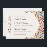 Whimsical Luxury Ivory Floral Style Border Wedding Save The Date<br><div class="desc">Beautiful Invitation to celebrate Special occasions and festivals comes with digital and E-invitation as per your request. We would love to replicate our designs to make multiple products like rsvp cards, labels envelopes, and more. Customization is available for ready to print on request at info@shamaurcreatif@gmail.com. Look Forward to hearing from...</div>