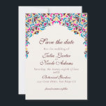 Whimsical Luxury Ivory Floral Style Border Wedding Save The Date<br><div class="desc">Beautiful Invitation to celebrate Special occasions and festivals comes with digital and E-invitation as per your request. We would love to replicate our designs to make multiple products like rsvp cards, labels envelopes, and more. Customization is available for ready to print on request at info@shamaurcreatif@gmail.com Look Forward to hearing from...</div>