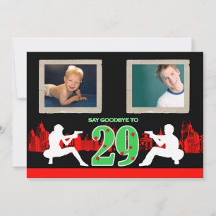 Whimsical Mafia Style 30e anniversaire Invitation