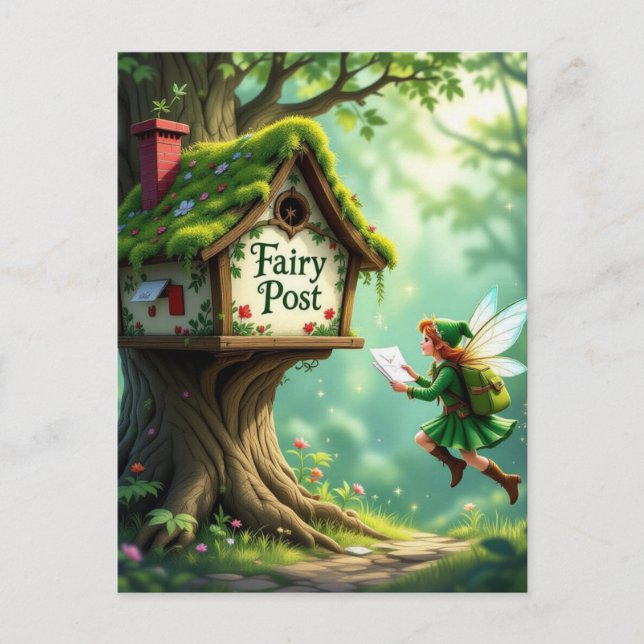 Whimsical Magic Fairy Invitation de fête d'enfant  (Devant)