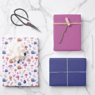 Whimsical Magic Garden Pattern Wrapping Paper