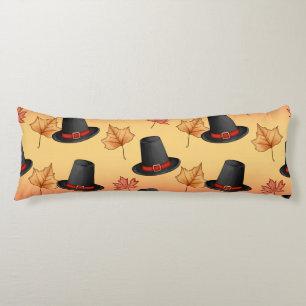 Whimsical Magic Hats with Autumn Leaves Body Pillow