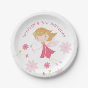 Whimsical Magical Fairy Birthday Paper Plate