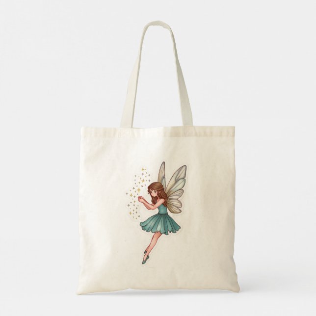 Whimsical Magical Fairy  Tote Bag (Back)