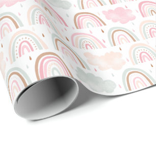 Whimsical Magical Rainbow Pattern Wrapping Paper