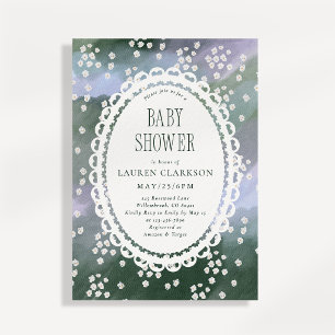 Whimsical Meadow Gender Neutral Baby Shower Invitation