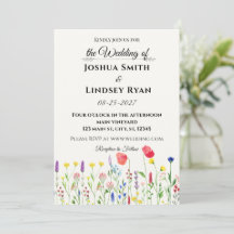 Whimsical Meadow Wildflower Wedding