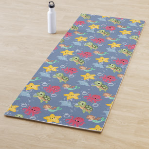 Whimsical mermaid rainbow sea birthday party  yoga mat