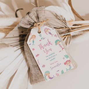 Whimsical Mermaid Under the Sea Birthday Party Gift Tags