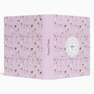 Whimsical Mermaids Monogram Binder