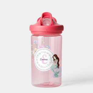Whimsical Mermaids Monogram Water Bottle