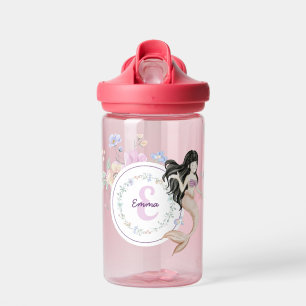 Whimsical Mermaids Monogram Water Bottle