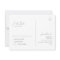 Whimsical Minimalist Script Wedding RSVP
