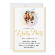whimsical  modern design Horse Derby