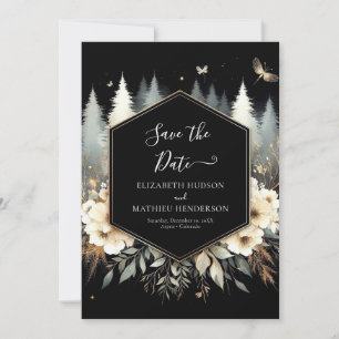 Whimsical Modern Enchanted Forest Wedding Save The Date