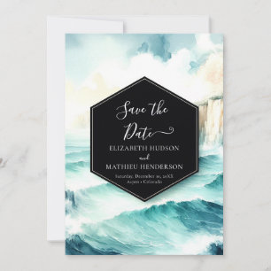 Whimsical Modern Nautical Wedding Save The Date