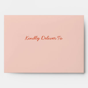 Whimsical Modern Pink & Red Wedding  Envelope