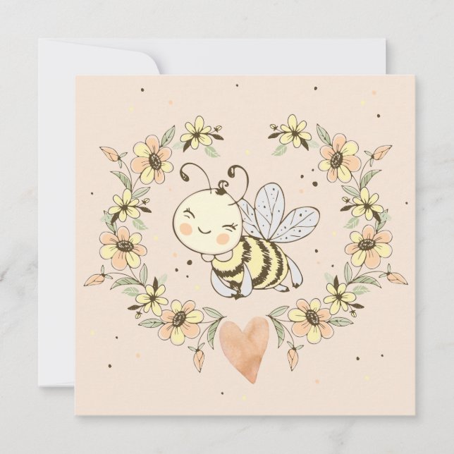 Whimsical Mommy To Bebe Baby shower Invitation (Devant)