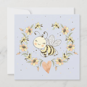 Whimsical Mommy To Bee Boy Baby Shower  Invitation