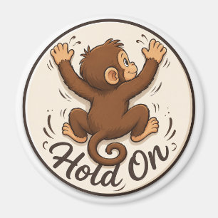 Whimsical Monkey Kitchen  Magnet