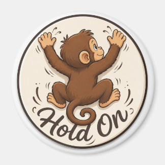 Whimsical Monkey Kitchen Magnet