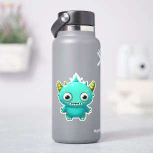 Whimsical monster sticker for kids