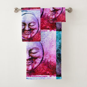Whimsical Moon and Sun Bath Towel Set